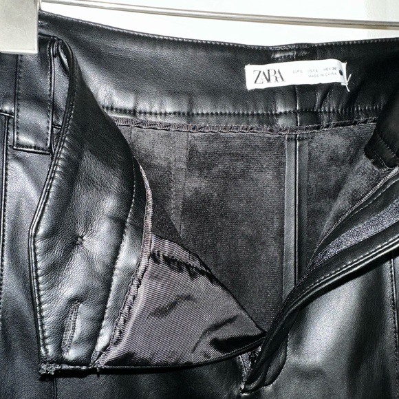 Zara Faux Leather Trouser - Picture 7 of 9